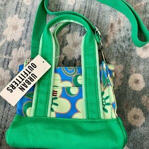 Urban Outfitters Vibrant Green and Blue Mini Bag